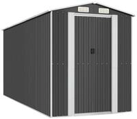 vidaXL Ger&auml;tehaus, Ger&auml;teschuppen Anthrazit 192x440x223 cm Verzinkter Stahl