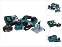 Makita Akku-Falzhobel DKP 181 RM1 Akku Hobel Falzhobel 82 mm 18 V Brushless +...