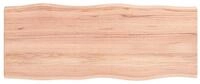 vidaXL Tischplatte Tischplatte 100x40x2 cm Massivholz Eiche Behandelt Baumkante...