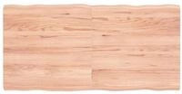 vidaXL Tischplatte Tischplatte 120x60x(2-4) cm Massivholz Behandelt Baumkante...