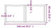 vidaXL Tischplatte Tischplatte 140x60x(2-4) cm Massivholz Unbehandelt Baumkante...
