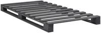 vidaXL Bett, Palettenbett Grau Massivholz Kiefer 100&times;200 cm