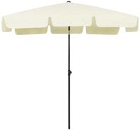 vidaXL Sonnensegel, Strandschirm Sandgelb 200x125 cm