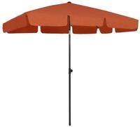 vidaXL Sonnenschirm Strandschirm Terrakottarot 200x125 cm