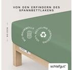 Schlafgut Spannbettlaken CASUAL Bettlaken 100% gek&auml;mmte Bio-Baumwolle, 150...