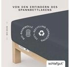 Schlafgut Spannbettlaken CASUAL Bettlaken 100% gek&auml;mmte Bio-Baumwolle, 150...