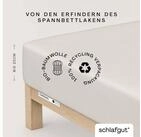 Schlafgut Spannbettlaken CASUAL Bettlaken 100% gek&auml;mmte Bio-Baumwolle, 150...