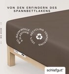 Schlafgut Spannbettlaken PURE BOXSPRING Bio-Baumwolle mit Elasthan, 170 g/m&sup2;,