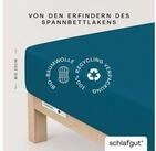 Schlafgut Spannbettlaken CASUAL Bettlaken 100% gek&auml;mmte Bio-Baumwolle, 150...