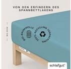 Schlafgut Spannbettlaken CASUAL Bettlaken 100% gek&auml;mmte Bio-Baumwolle, 150...