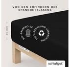 Schlafgut Spannbettlaken CASUAL Bettlaken 100% gek&auml;mmte Bio-Baumwolle, 150...