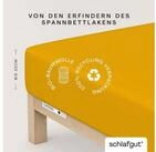Schlafgut Spannbettlaken CASUAL Bettlaken 100% gek&auml;mmte Bio-Baumwolle, 150...