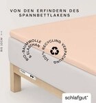 Schlafgut Spannbettlaken PURE TOPPER Bio-Baumwolle mit Elasthan 170 g/m&sup2; f&uuml;r...