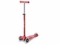 Micro Mobility Maxi Micro Deluxe mit LED rot