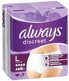 always Inkontinenz-Pants Discreet, 7, 9-St., Gr. L, Saugst&auml;rke 7, starke
