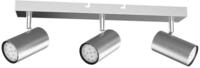 GLOBO LIGHTING Deckenstrahler ROBBY, Nickel matt, Breite 45 cm, 3-flammig, ohne