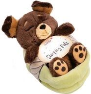 Vedes Kuscheltier Kuscheltier Sleeping Pets brauner Hund im gr&uuml;nen K&ouml;rbchen...