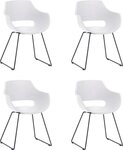 MCA furniture Schalenstuhl Rockville (Set, 4 St), 4er-Set, Kufe, Kunststoff,