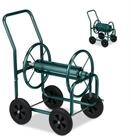 relaxdays Schlauchhalterung Schlauchwagen Metall gr&uuml;n