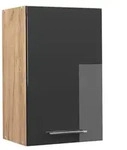 Vicco H&auml;ngeschrank Fame-Line, Anthrazit Hochglanz/Goldkraft Eiche, 45 cm (1-St)