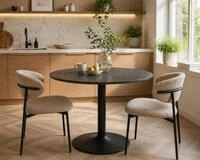 ACTONA GROUP Esstisch Ibiza, Runder K&uuml;chentisch - pflegeleicht, platzsparend &