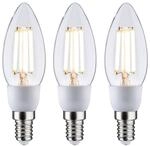 Paulmann LED-Leuchtmittel Eco-Line 3er Pack Kerze 525lm 2,5W 3000K klar 230V,
