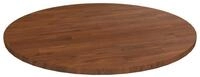vidaXL Tischplatte 50 x 15 cm Runde Tischplatte Dunkelbraun &Oslash;50x1,5 cm Behandeltes
