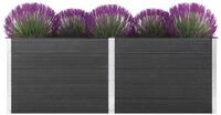 vidaXL Hochbeet 250 x 100 x 91 cm Garten-Hochbeet 250x100x91 cm WPC Grau