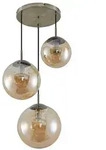 Lindby H&auml;ngeleuchte Teeja, Glas Creme IP20, 3 x 15 W LED beige