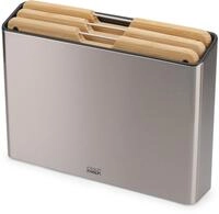 Joseph Joseph Schneidebrett Folio Steel Bamboo, Bambus, Edelstahl, Kunststoff,...