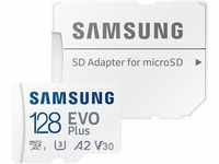 Samsung EVO Plus (2024) 128GB inkl. SD-Adapter Speicherkarte (128 GB, Video...