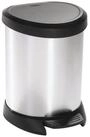 Curver M&uuml;lleimer 185376, Metallisierte M&uuml;lltonne 5 L