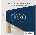 Schlafgut Spannbettlaken CASUAL Bettlaken 100% gek&auml;mmte Bio-Baumwolle, 150...