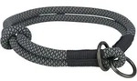 TRIXIE Hunde-Halsband Soft Rope Zug-Stopp-Halsband - schwarz/grau - 40 cm/&oslash; 10...