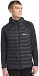 Hybridjacke JACK WOLFSKIN "ROUTEBURN PRO HYBRID M", Herren, Gr. M (50), schwarz,