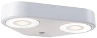 Paulmann LED Au&szlig;en-Wandleuchte Silma IP44 280x176mm 3000K 2x5,5 / 2x0,7W...