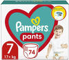 Pampers Windeln Pants Windelstiefel Größe 7, 74 Stück, 17kg+, mit Stop &...