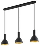 Arcchio H&auml;ngeleuchte Cosmina, Metall, Schwarz IP20, 3 x 15 W LED schwarz