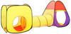 vidaXL Spielzelt für Kinder 255x80x100cm Mehrfarbig (93674)