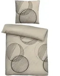 Biberna Bettw&auml;sche Circle, Flanell, 2 teilig, kuschelig warm, weich, Melange,...