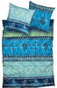 CASATEX Satin Bettwäsche Indi blau 135x200+40x80 cm (493467)