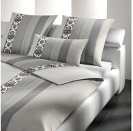 JOOP! Bettw&auml;sche Ornament Stripe, Mako Satin, 2 teilig