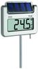TFA Dostmann Hygrometer Gartenthermometer mit Solar-Beleuchtung