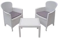Progarden Gartenlounge-Set Anthrazit, (Set, 3-tlg., Packung), Loungeset, 1