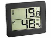 TFA Dostmann Digitales Thermo-Hygrometer, schwarz Wetterstation