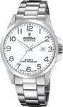 Festina Quarzuhr Festina Herrenuhr Edelstahl silber, (Analoguhr), Herren Armbanduhr