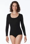 Schiesser T-Shirt Luxury runder, dezent schimmernder Halsausschnitt,...