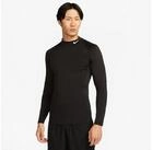 Nike Trainingsshirt M NP DF TIGHT LS MOCK schmal geschnitten, atmungsaktiv, schnell