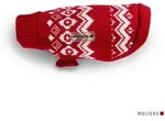 Wolters Hundepullover Strickpullover Norweger rot 35cm breite Brust
