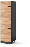 Vicco K&uuml;hlumbauschrank R-Line, Goldkraft Eiche/Anthrazit, 60 cm (1-St)